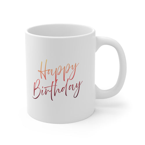 Cute Puppy Heart Mug — 11oz Coffee Cup for Dog Lovers, Happy Birthday