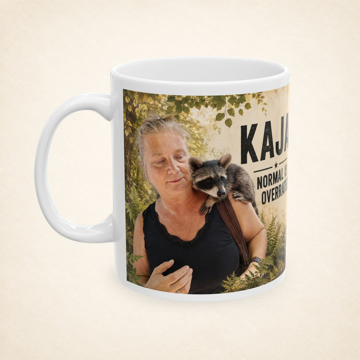 Personalized Dog Lover Photo Mug — “Questionable Adventures”