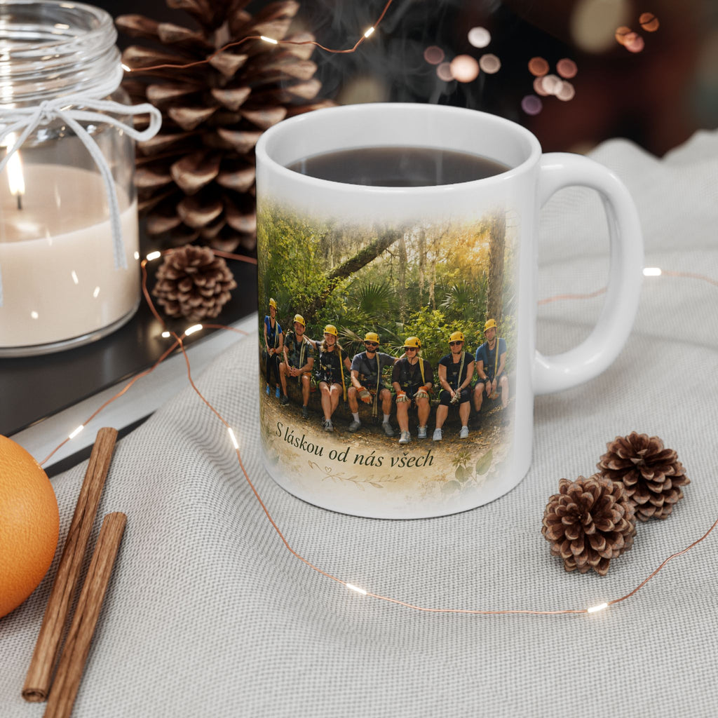 Personalized Photo Memorial Mug — Custom Family Tribute Ceramic Coffee Cup (11oz/15oz)