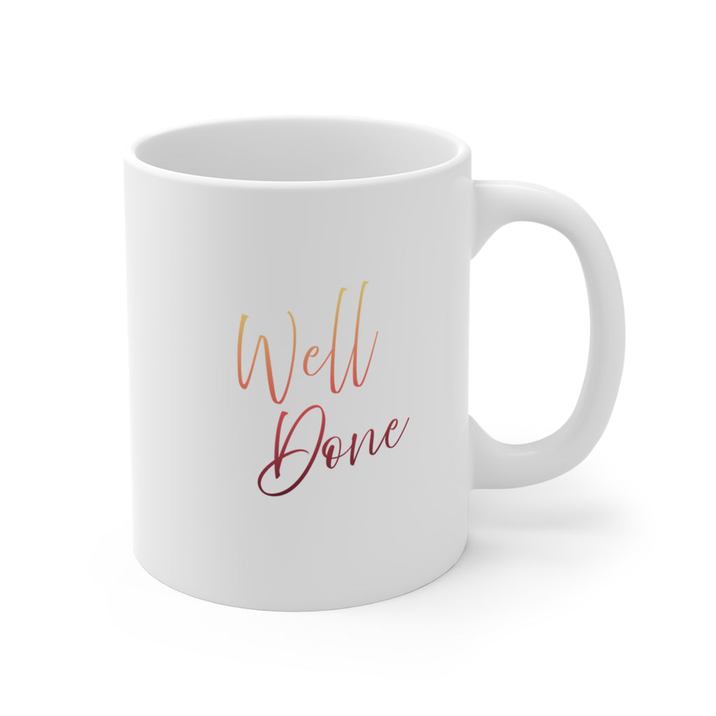 Cute Puppy Mug - 11oz Ceramic Coffee Cup with Shy proud Dog Illustration