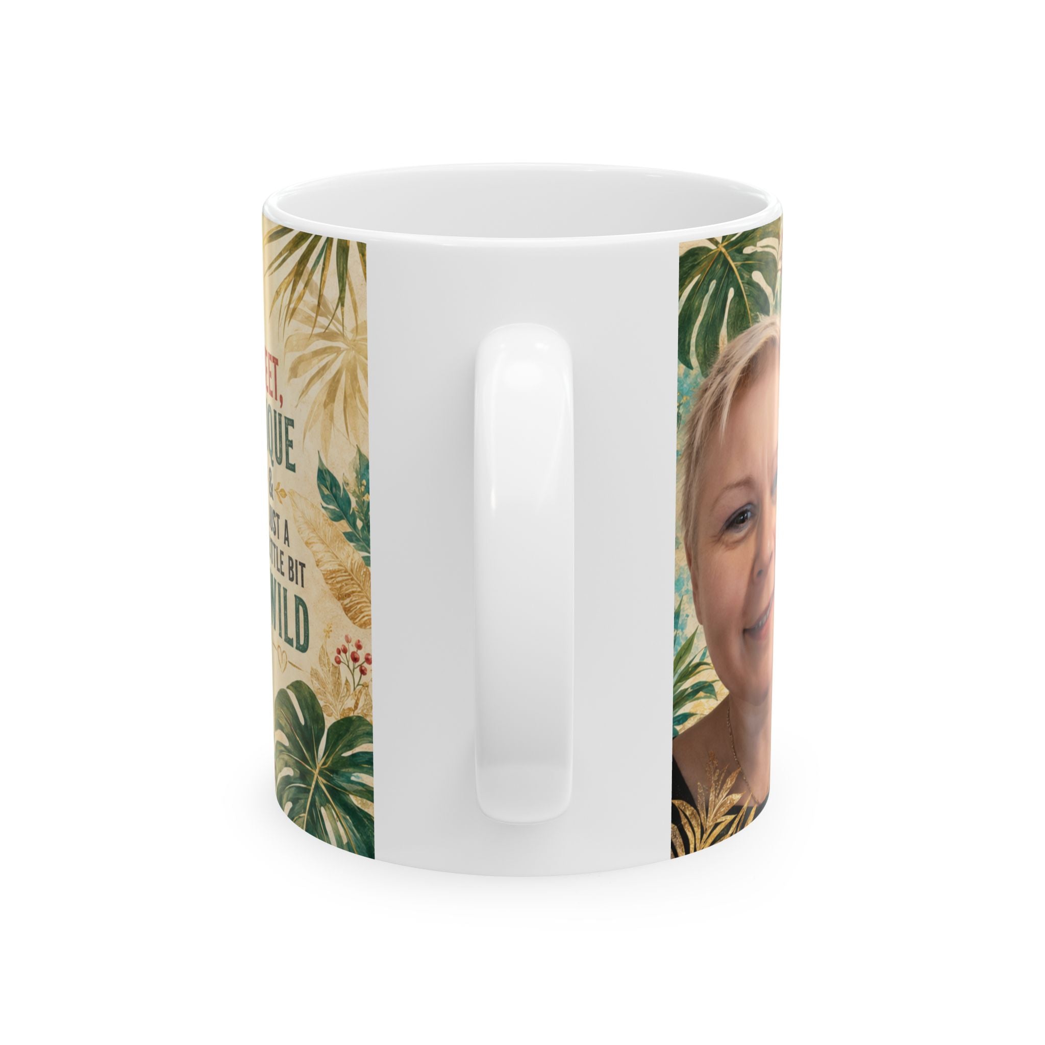 Personalized Photo Mug — "A Colorful Character" Custom Name Coffee Cup (11oz/15oz)