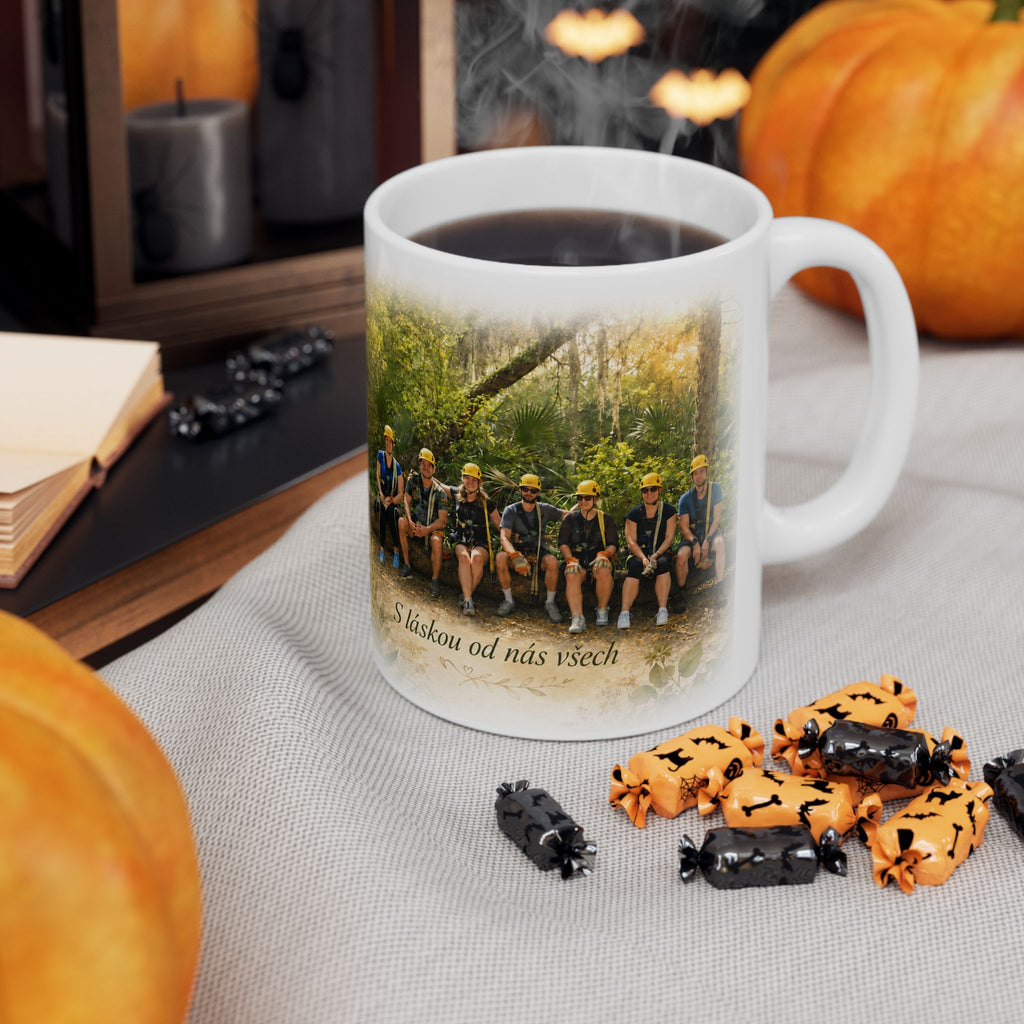 Personalized Photo Memorial Mug — Custom Family Tribute Ceramic Coffee Cup (11oz/15oz)