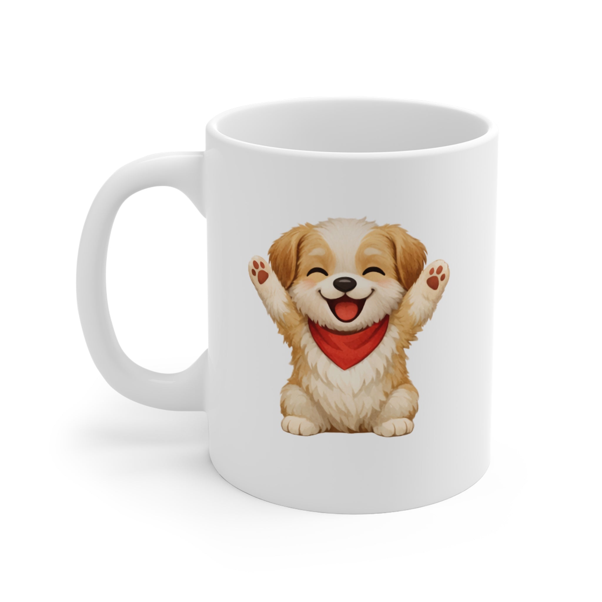 Cute Puppy Mug  11oz  — "You've Got This!" Coffee Cup - Cheering Dog