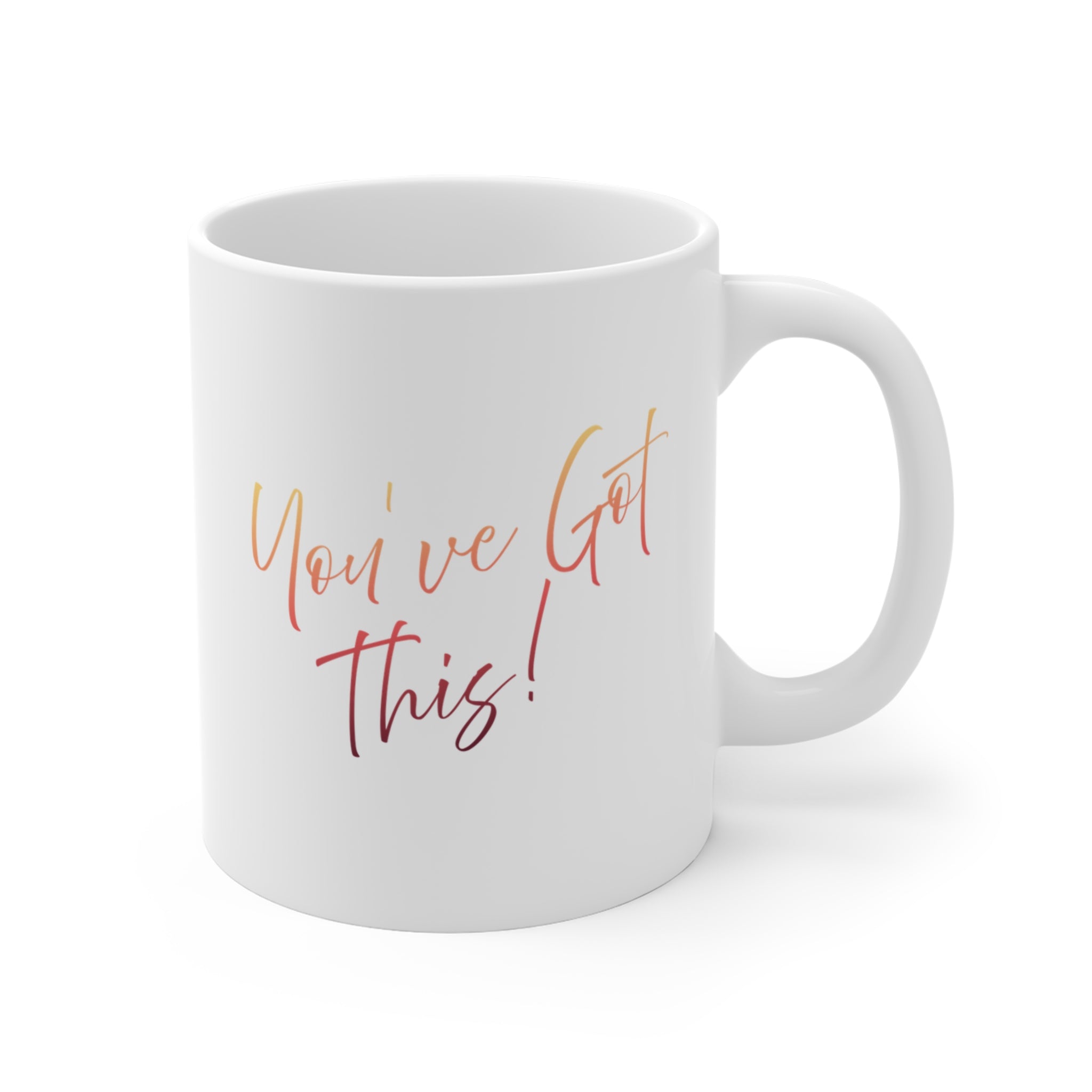 Cute Puppy Mug  11oz  — "You've Got This!" Coffee Cup - Cheering Dog
