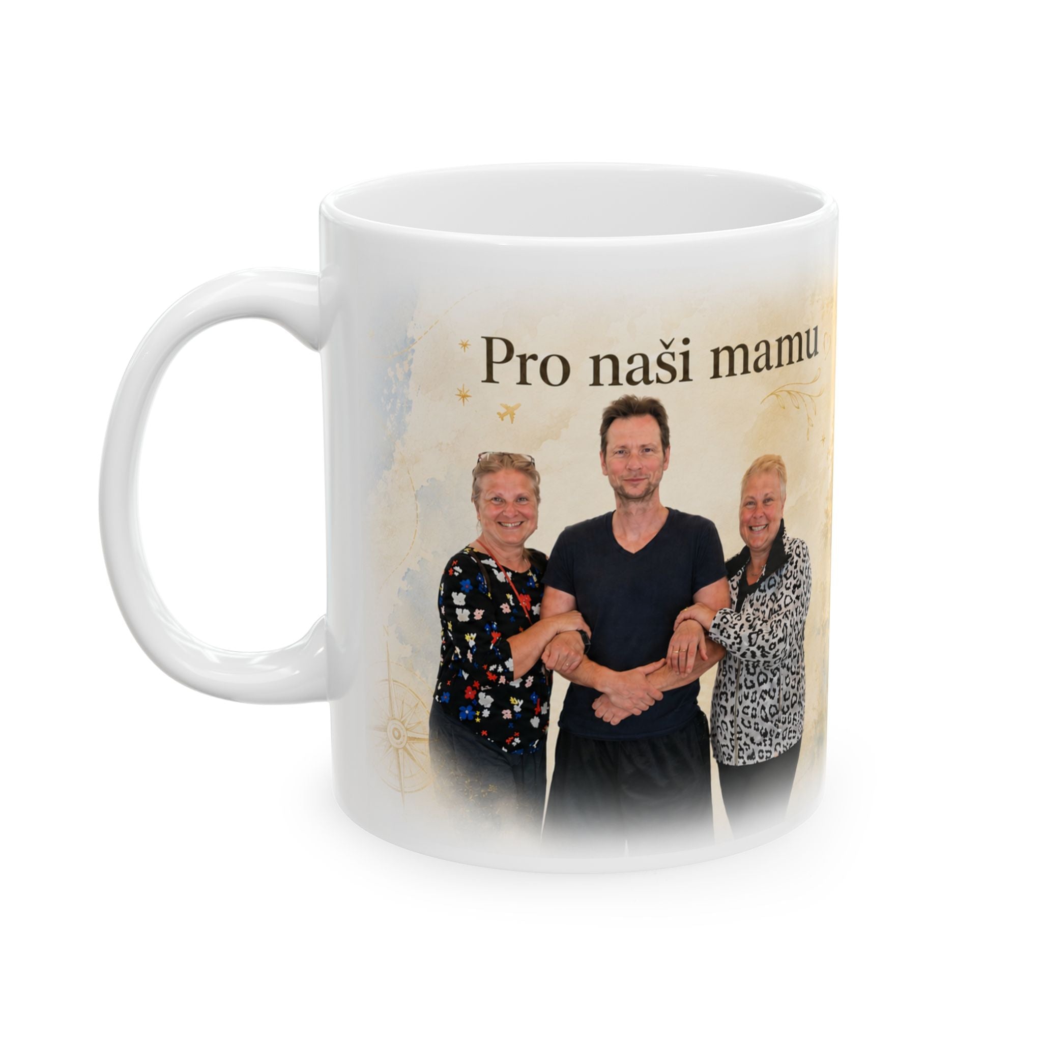Personalized Photo Memorial Mug — Custom Family Tribute Ceramic Coffee Cup (11oz/15oz)