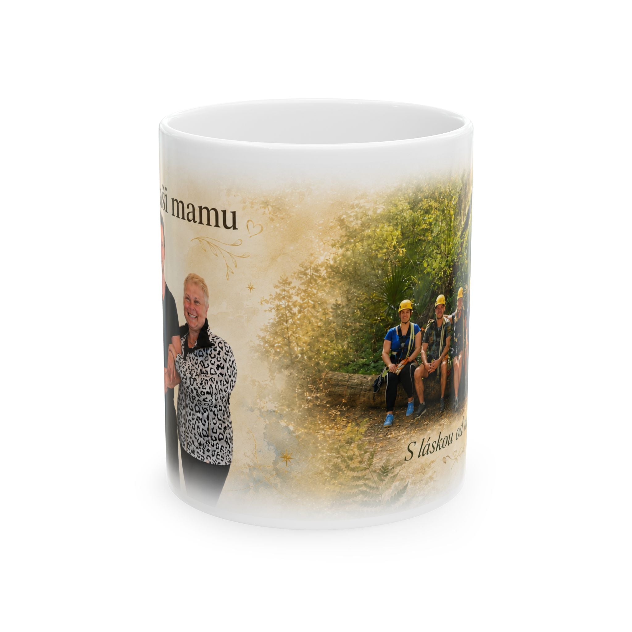 Personalized Photo Memorial Mug — Custom Family Tribute Ceramic Coffee Cup (11oz/15oz)