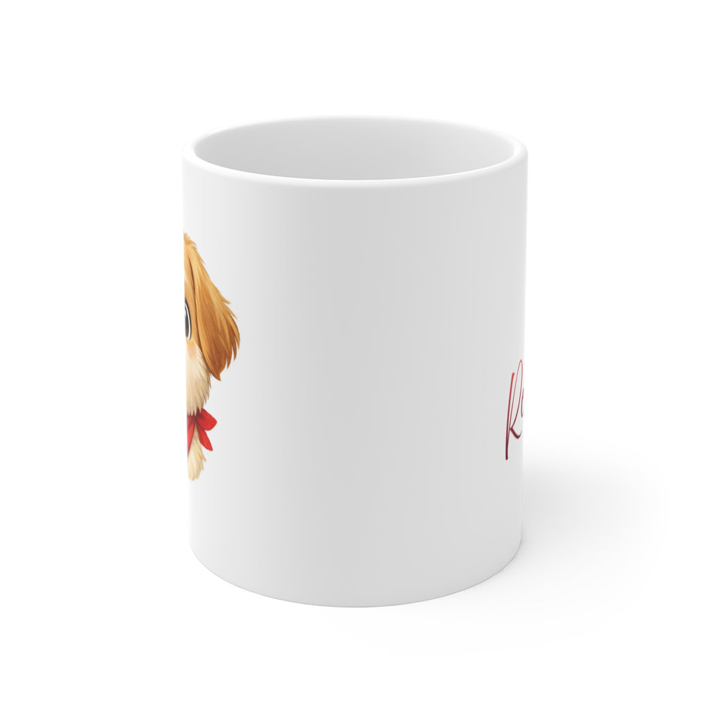 Cute Puppy Coffee Mug — Adorable Dog Face 11oz Ceramic Gift