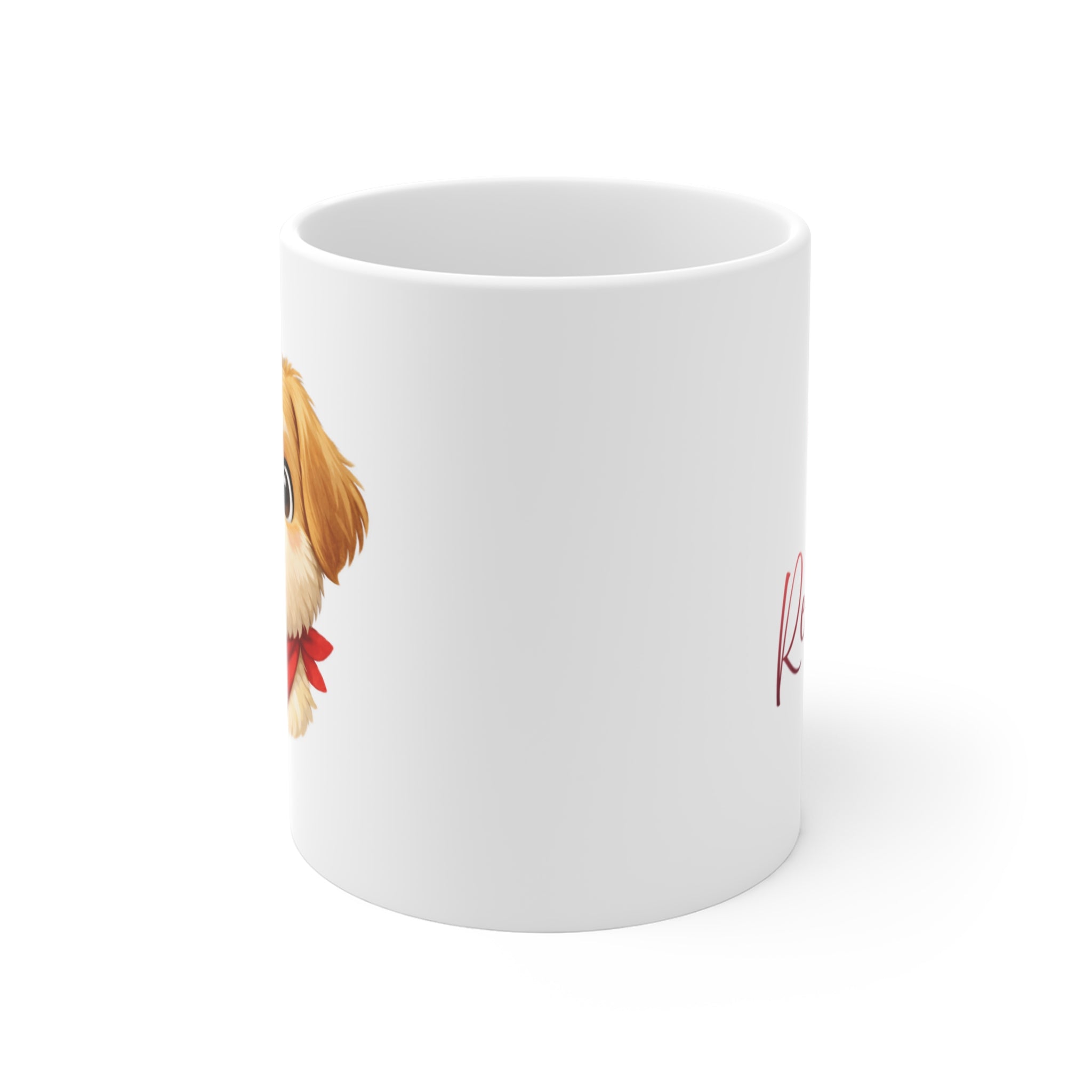 Cute Puppy Coffee Mug — Adorable Dog Face 11oz Ceramic Gift