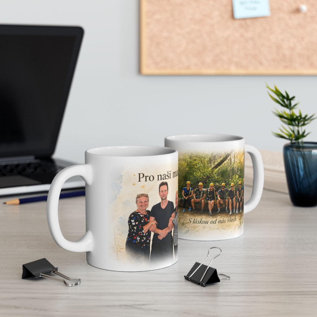 Personalized Photo Memorial Mug — Custom Family Tribute Ceramic Coffee Cup (11oz/15oz)